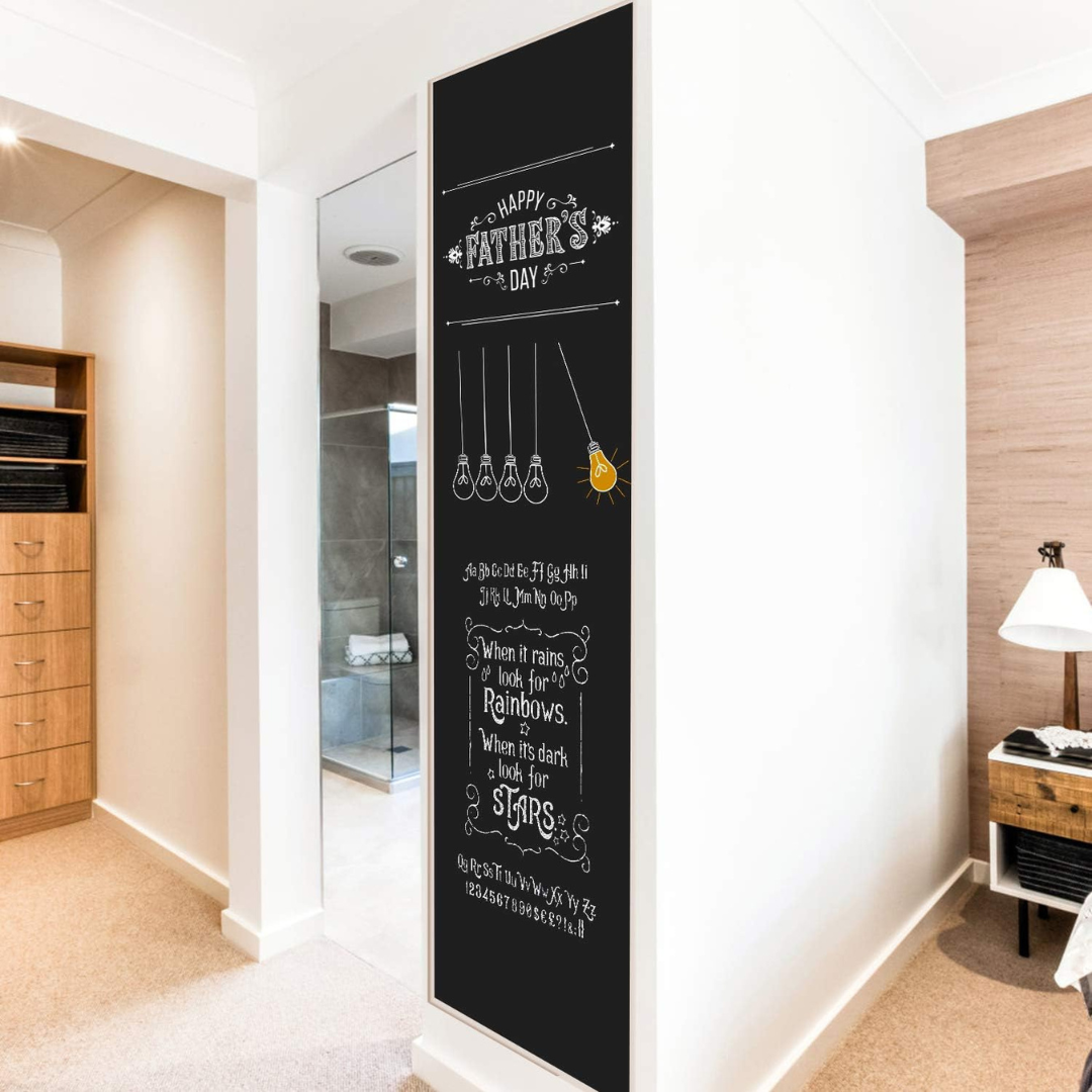 Chalkboard Wallpaper Blackboard Stick and Peel: Classroom Chalk Board Paint Self Adhesive Wall Paper Removable Blackboard Stickers Chalkboard