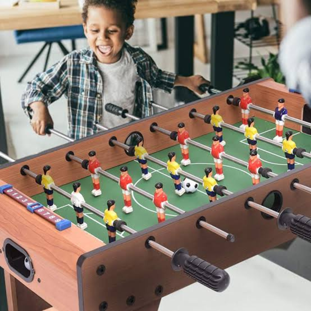 Big Size Football Soccer Game Table With 6 Rods For Kids & Adults Indoor/Outdoor Play Game