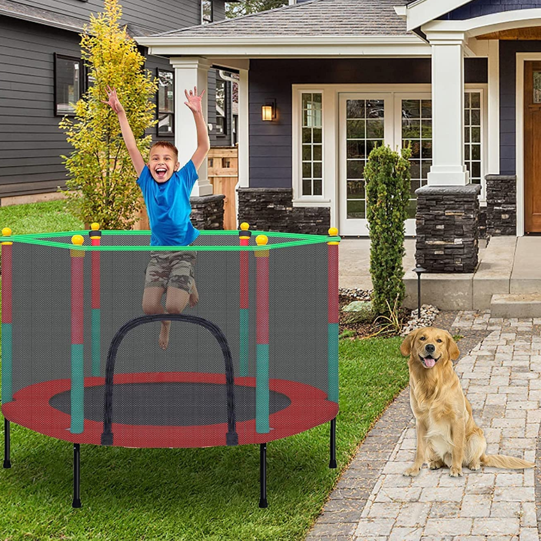 4ft Trampoline, Small Mini Trampoline for Kids with Enclosure - Indoor Trampoline for Toddlers
