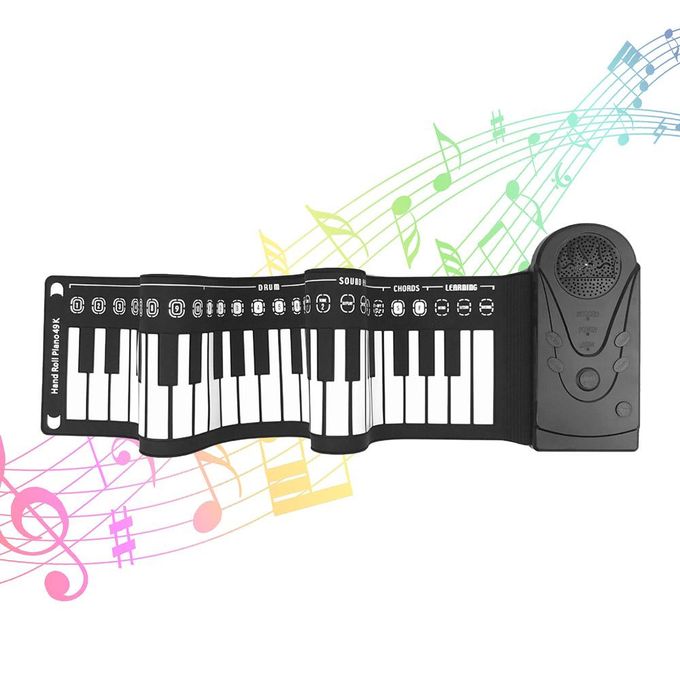 Roll-Up Piano for Kids & Beginners - Foldable Portable 49-Key Electronic Keyboard with Sound Effects in Kenya