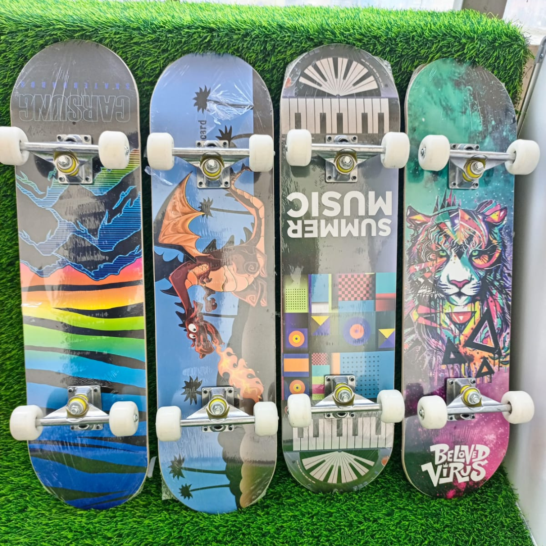 Vibrant Skateboard for Kids with Unique Graphic Design and Durable Build