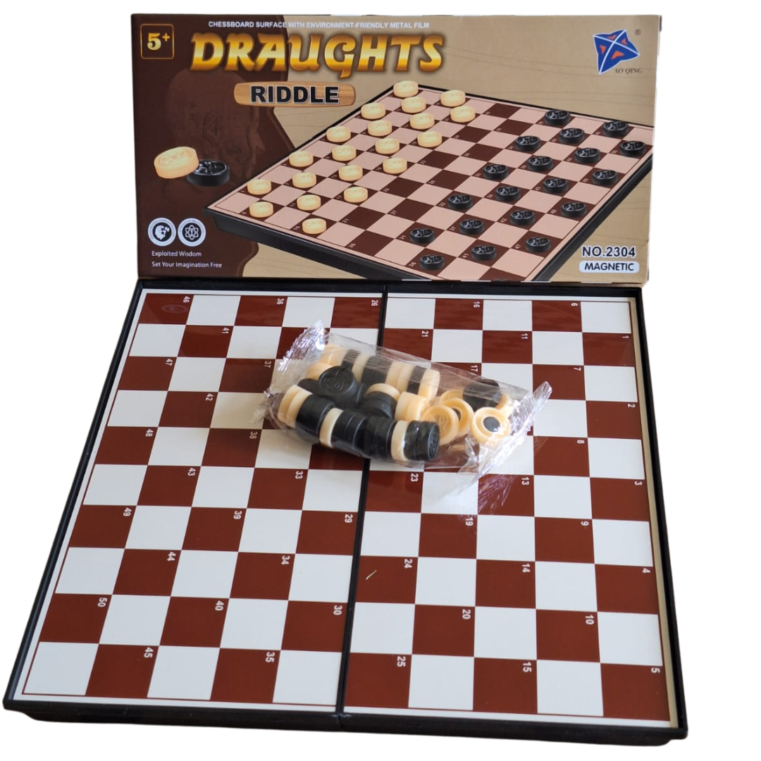 Draughts Game Set for Kids and Families - Classic Checkers