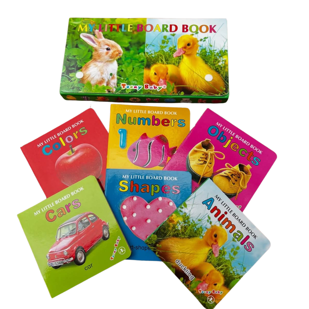 My Little Board Book Set for Toddlers - Baby Educational Collection for Early Learning