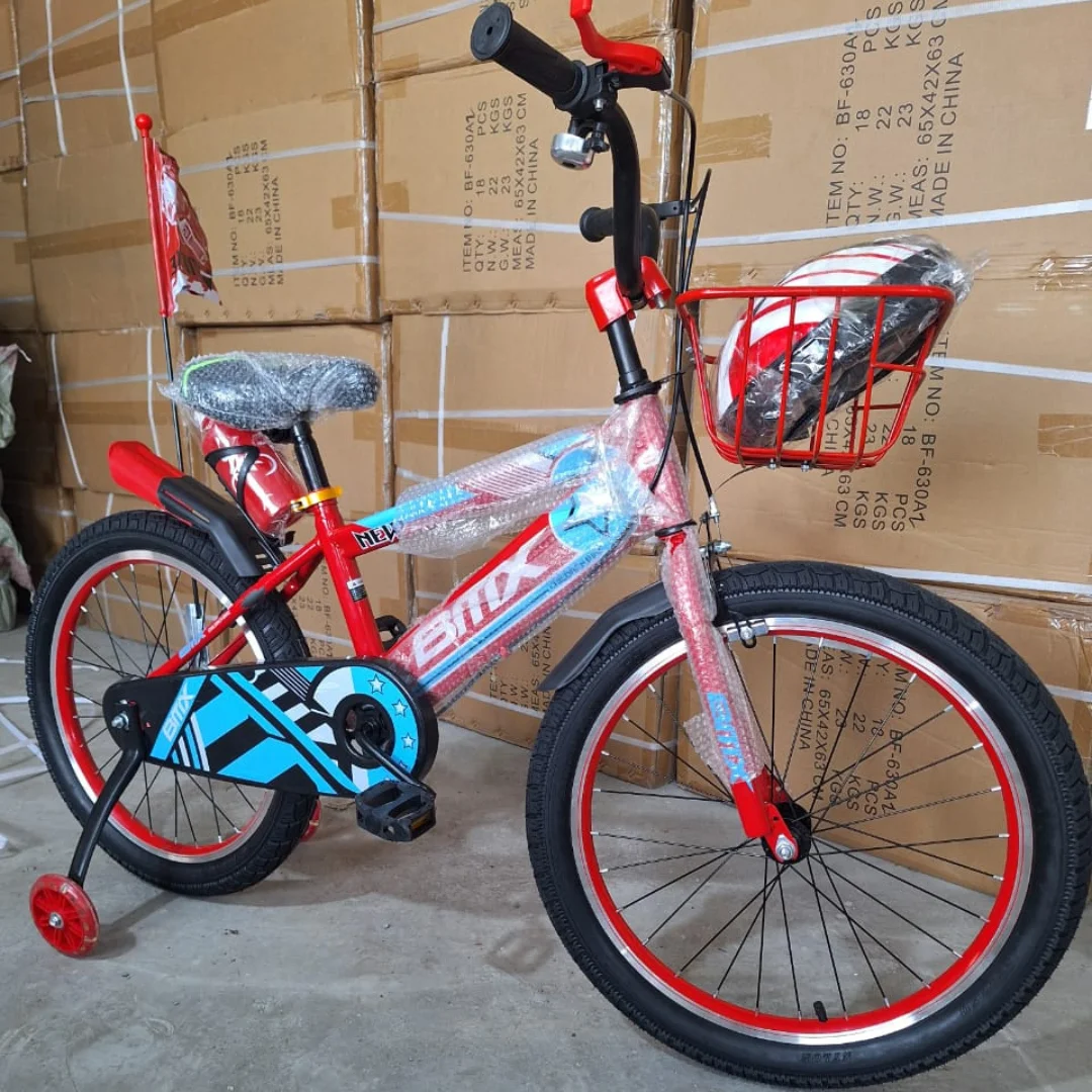 Bikes for Kids, Size 20 BMX Kids' Bikes ( + Free Helmet ) - Blue, Red & Green Bikes