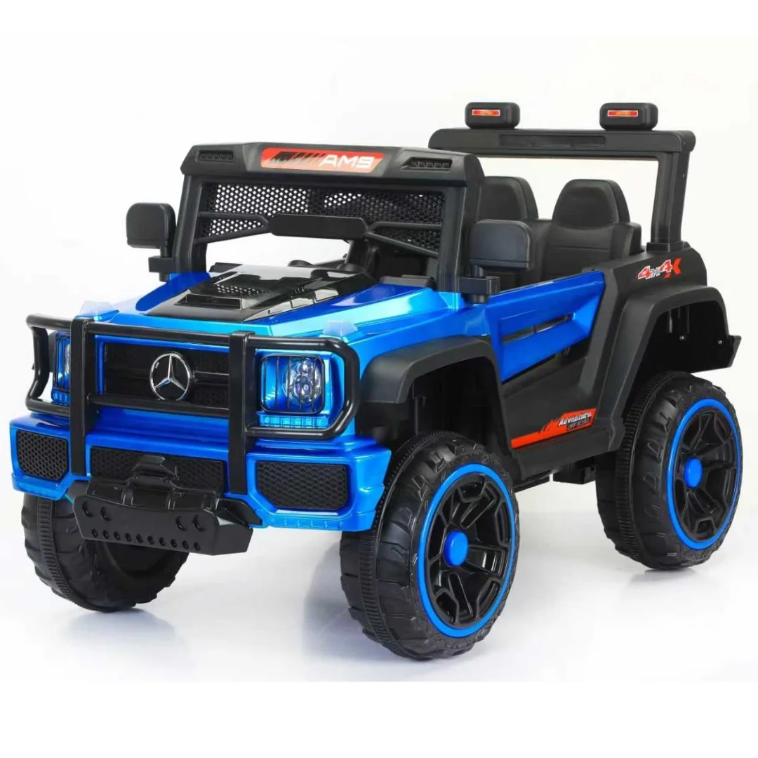 Blue Kids Electric Car | Ride-on Car - Battery Powered Rechargeable Children's Ride on Baby Toys Car for Kids