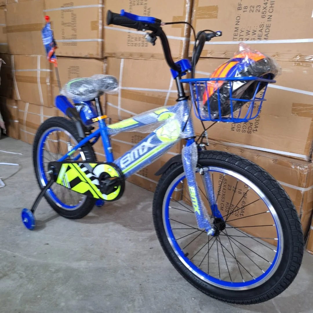 Bikes for Kids, Size 20 BMX Kids' Bikes ( + Free Helmet ) - Blue, Red & Green Bikes
