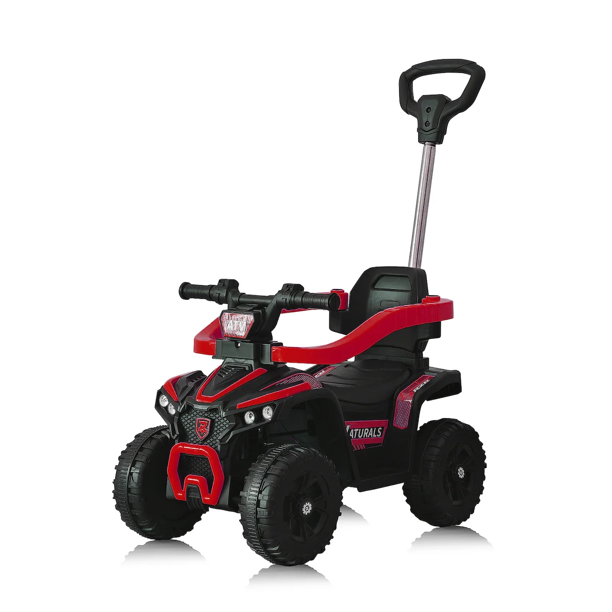 Ride-On Baby Push Car, 4 Wheel Baby Walker Toy (Age 1-4yrs), Stroller, 3-in-1 Ride-On Push Car, Ride Car ATV for Toddlers with Removable Push Handle - Ride-On Cars for Kids