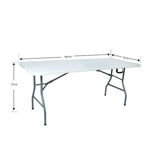1.8m Heavy-Duty Foldable Table - 6ft Folding Table for Events, Catering, Camping, Home, Office, Parties & Outdoor Use