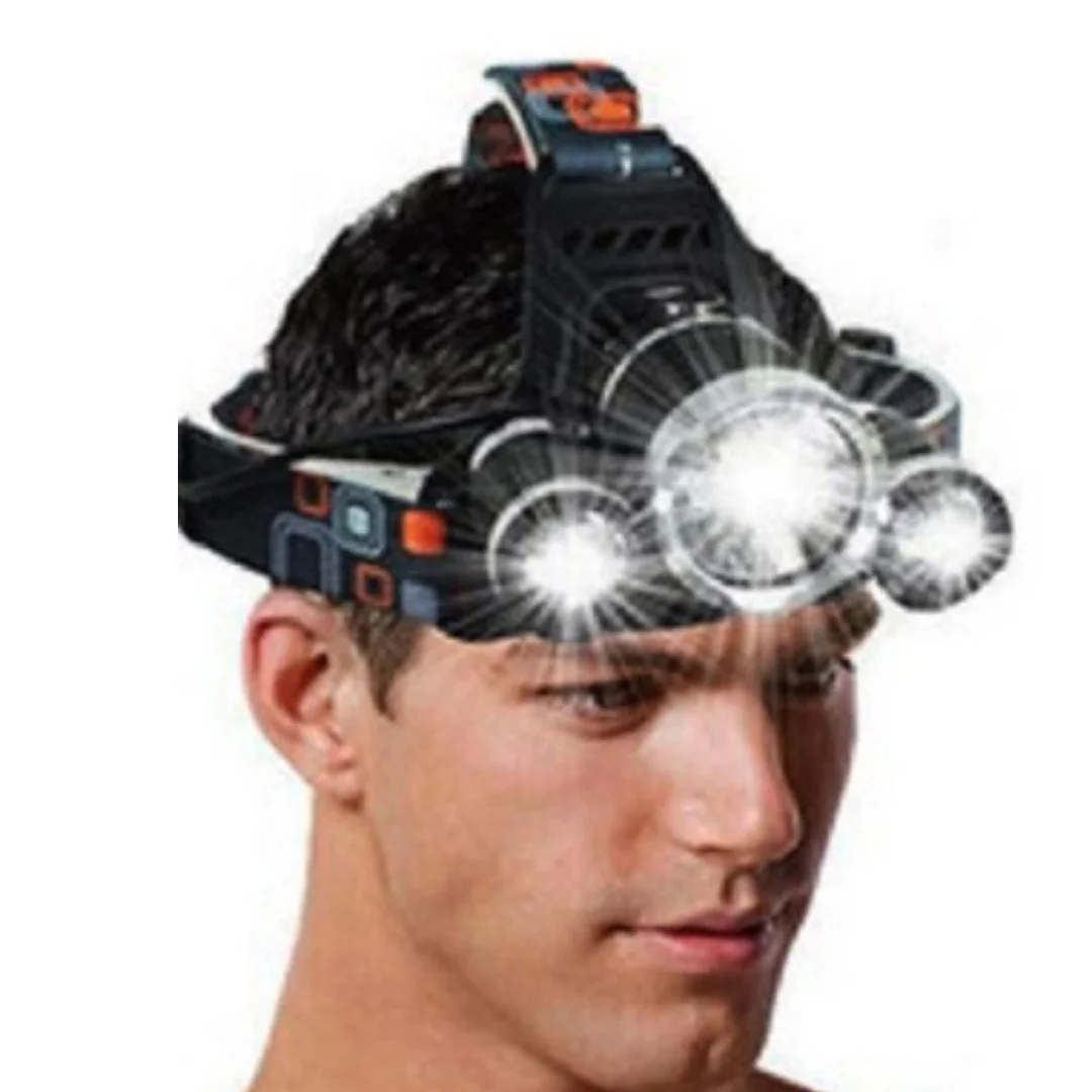 Headlamp, Rechargeable LED Headlamp – Bright Waterproof Headlight Flashlight Torch, Camping Headlight Flashlight, Rechargeable Light for Camping, Hiking, Emergencies & Outdoors