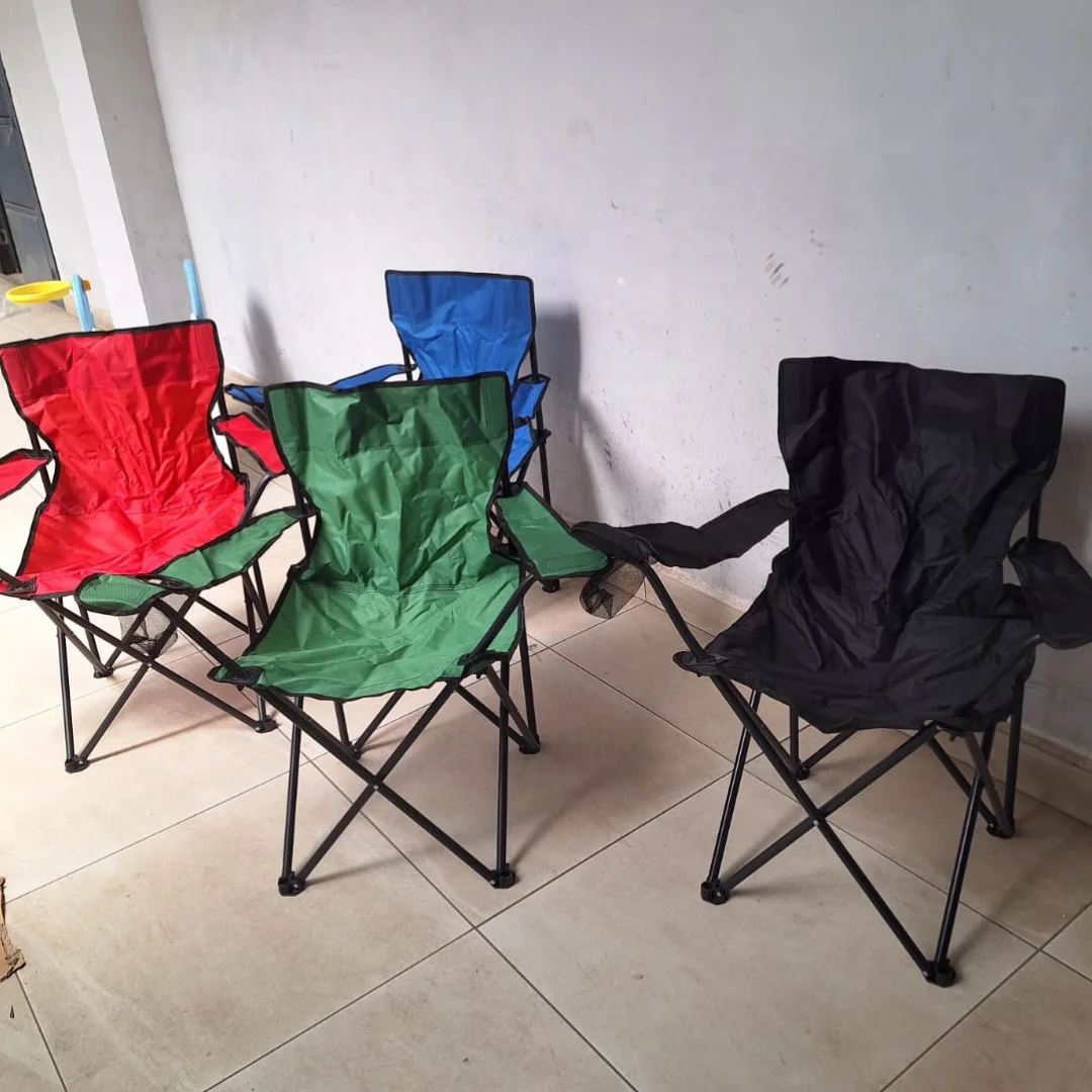 Foldable Camping Chairs - Camping Chairs, With Cup Holder Pouch 