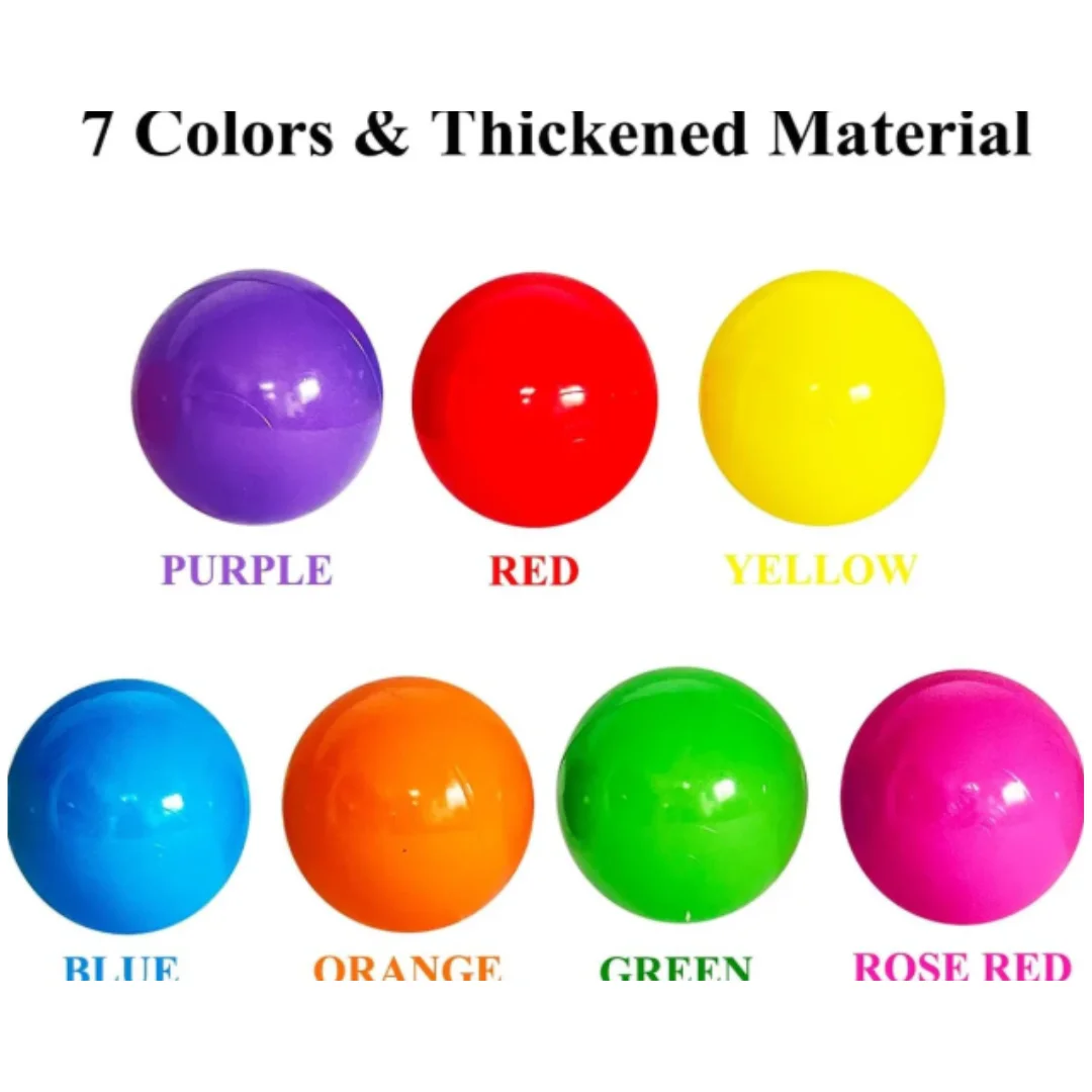 Soft Balls for Ball Pits, Tents, Trampolines, Playhouses, Pools & Playpens, Colorful Soft Balls, Mini Play Balls for Kids, Small Ocean Balls