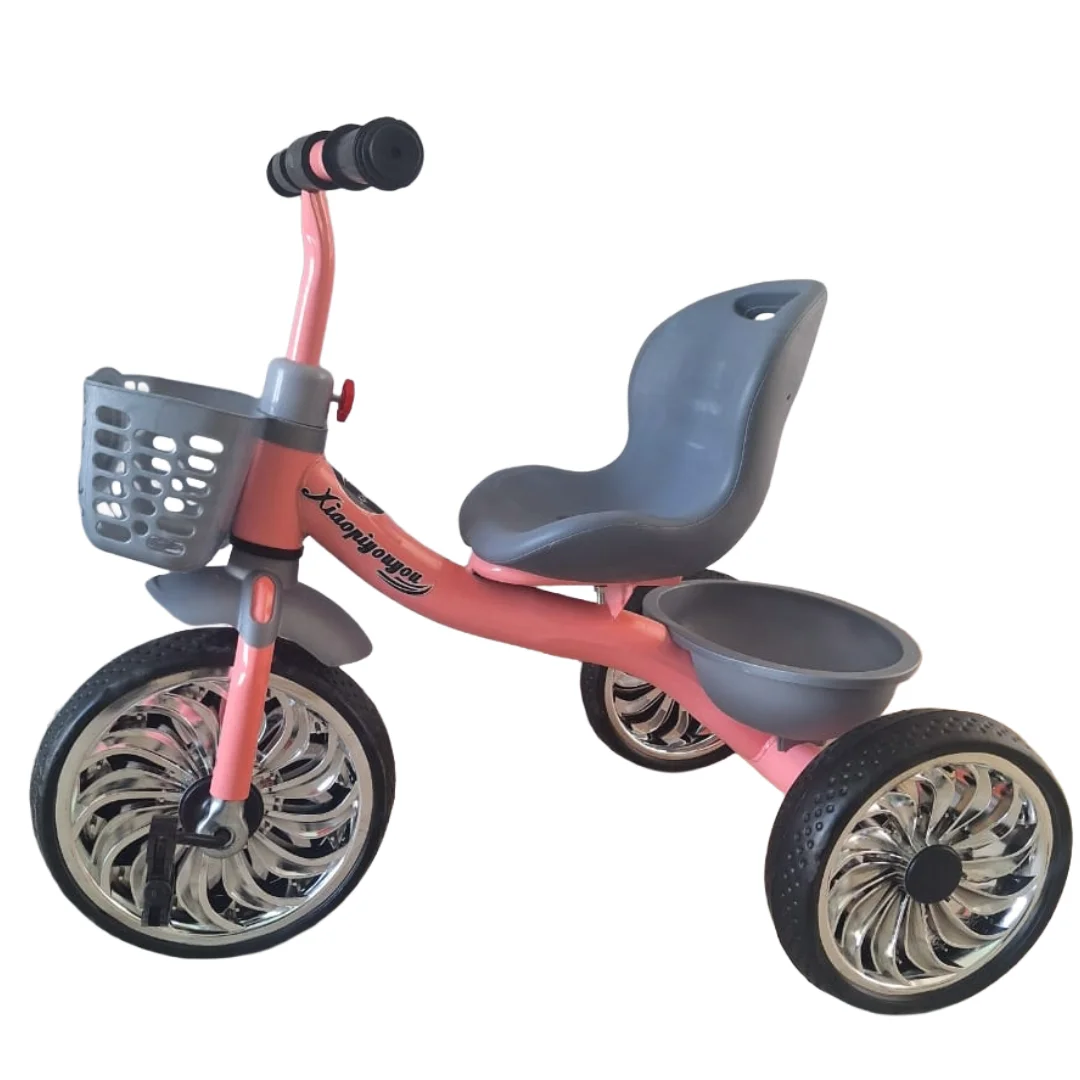 Pink Tricycle with Basket for Toddlers in Kenya - 3 Wheel Ride On Bike for Kids